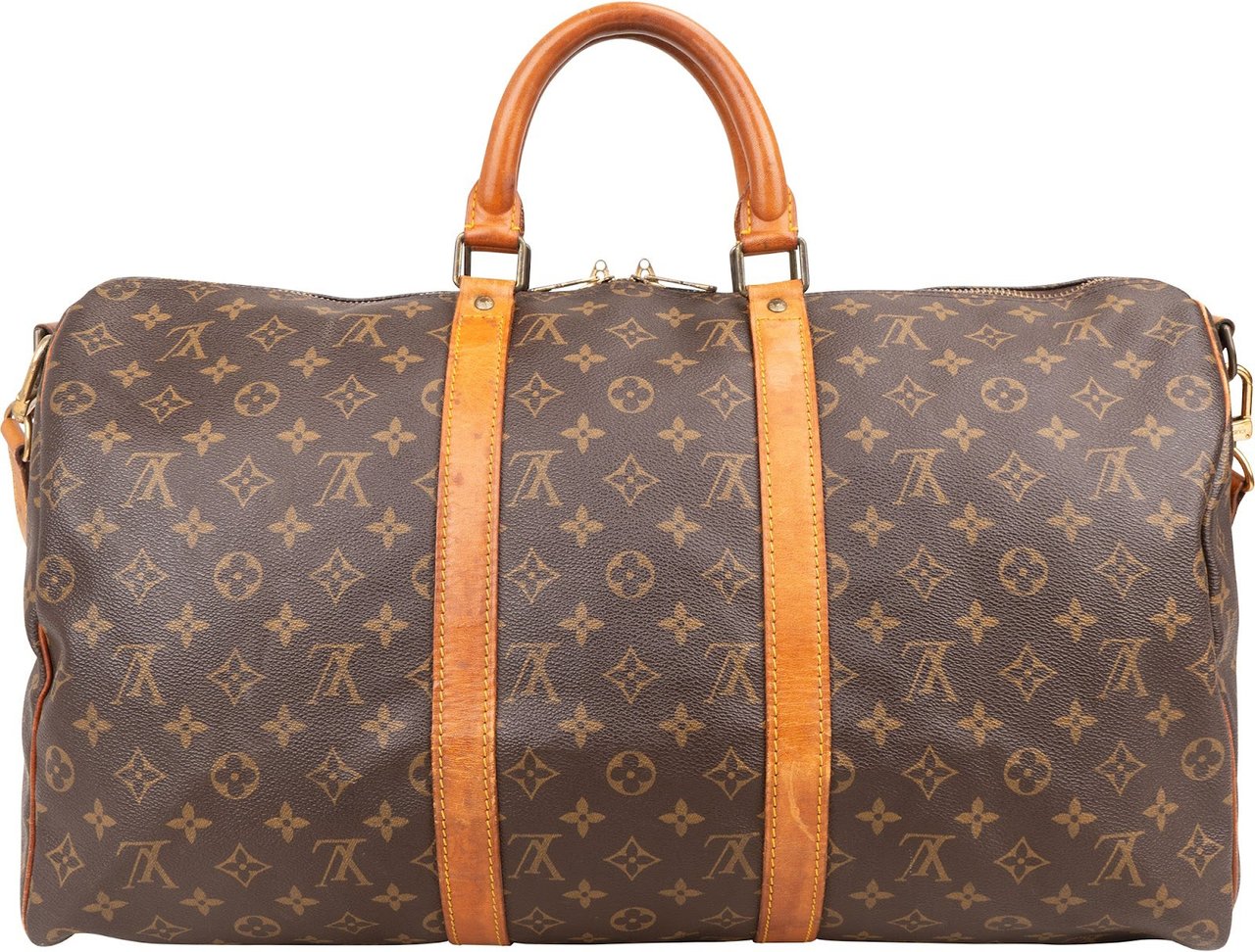 Louis Vuitton Louis Vuitton Monogram Canvas Keepall 50 Bandoulière Travel Bag Bruin