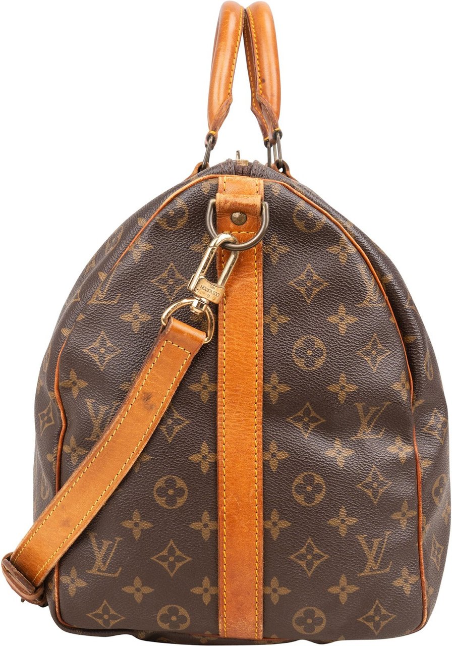 Louis Vuitton Louis Vuitton Monogram Canvas Keepall 50 Bandoulière Travel Bag Bruin