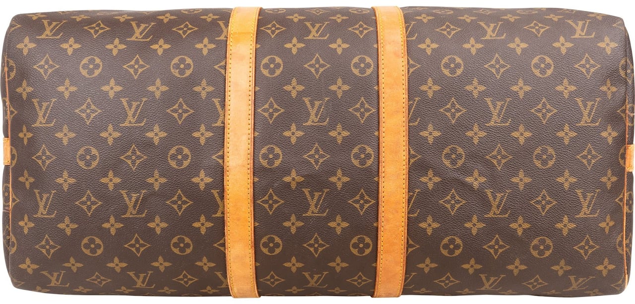 Louis Vuitton Louis Vuitton Monogram Canvas Keepall 55 Bandoulière Travel Bag Bruin