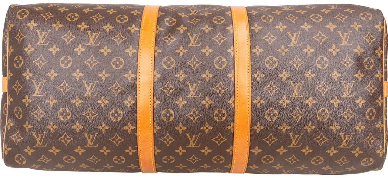 Louis Vuitton Louis Vuitton Monogram Canvas Keepall 60 Bandoulière Travel Bag Bruin