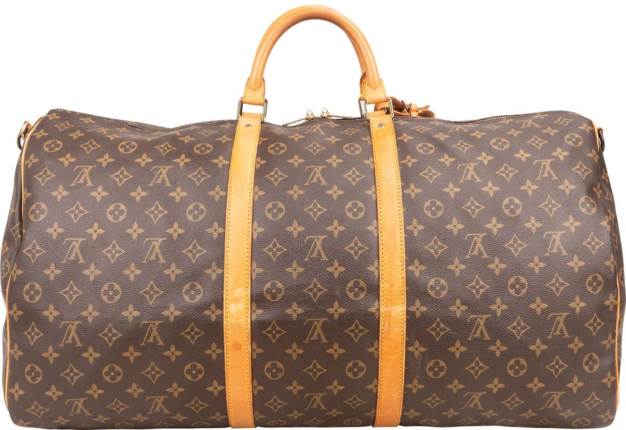 Louis Vuitton Louis Vuitton Monogram Canvas Keepall 60 Bandoulière Travel Bag Bruin