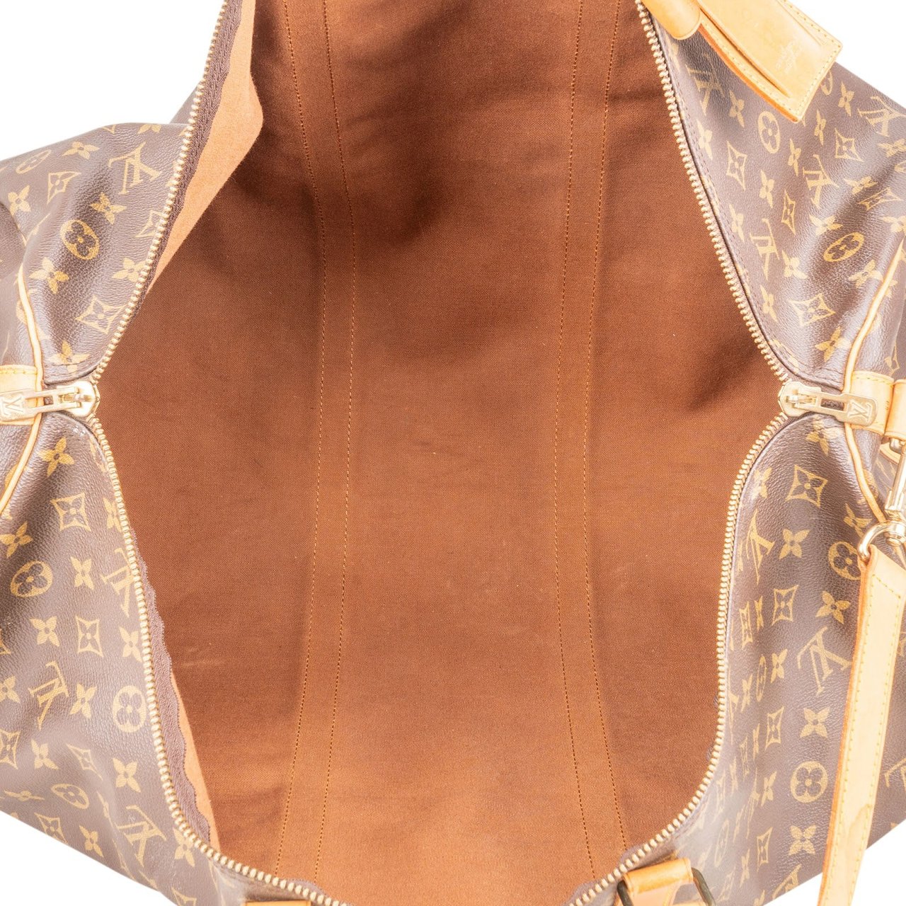 Louis Vuitton Louis Vuitton Monogram Canvas Keepall 60 Bandoulière Travel Bag Bruin