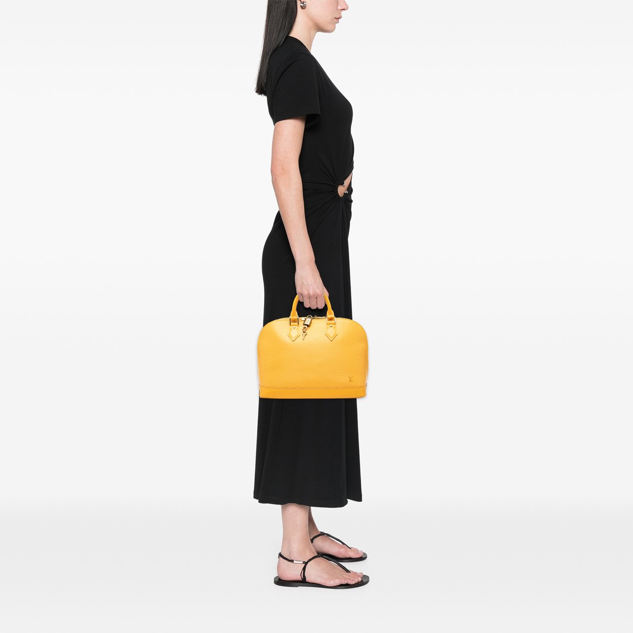 Louis Vuitton Epi Alma PM Geel