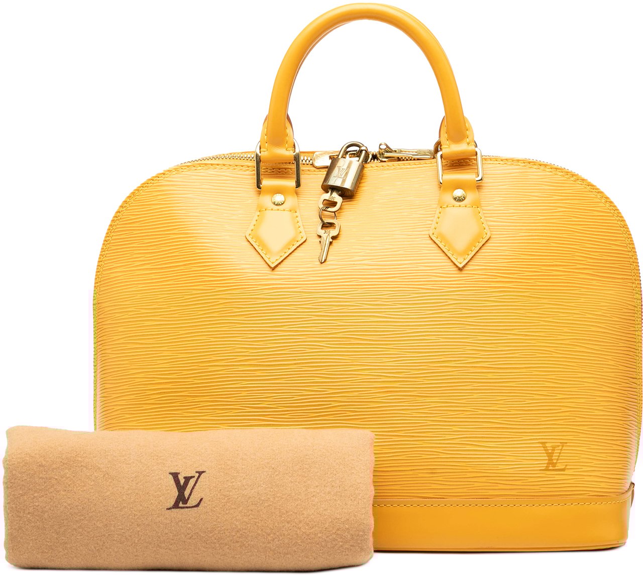 Louis Vuitton Epi Alma PM Geel