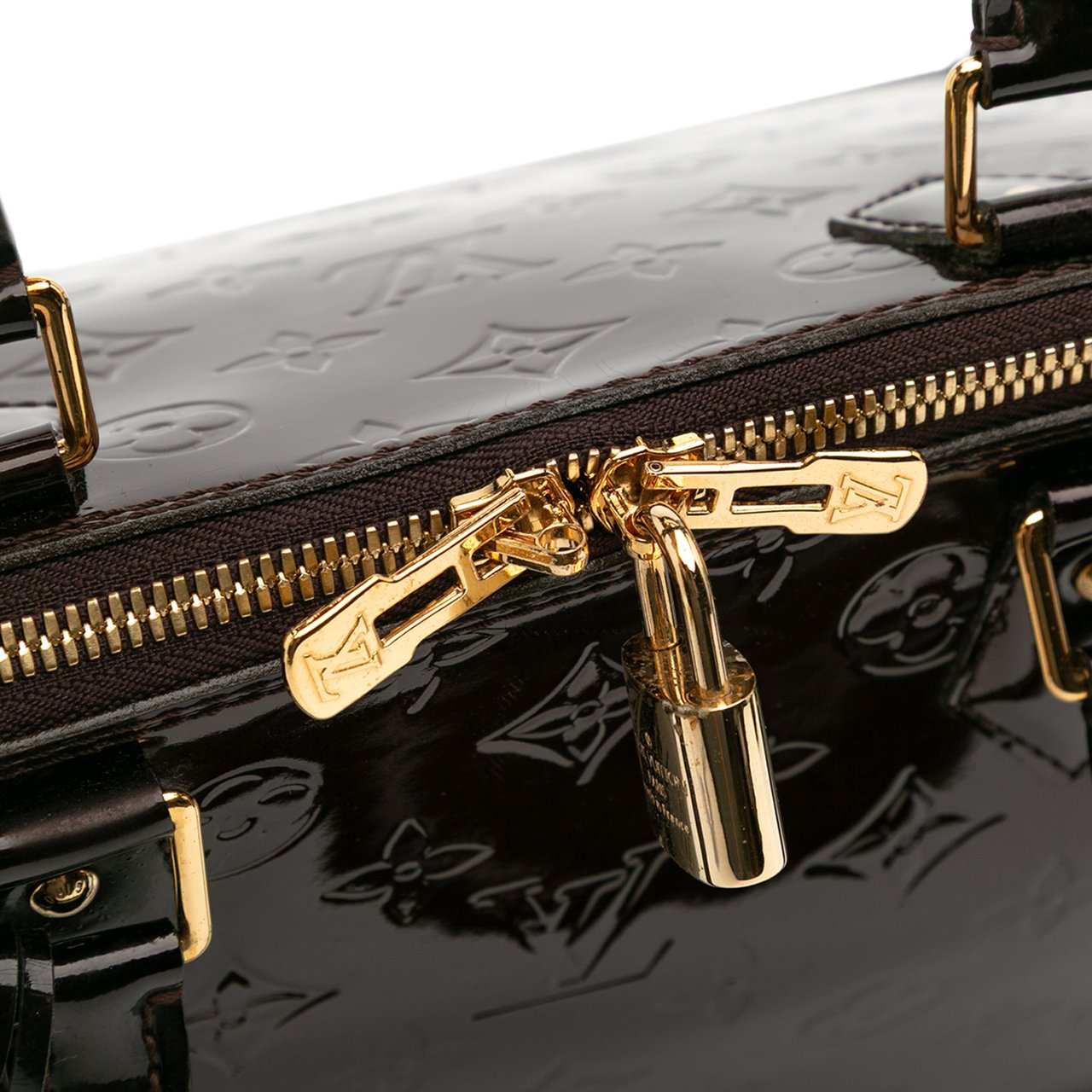 Louis Vuitton Monogram Vernis Alma GM Paars