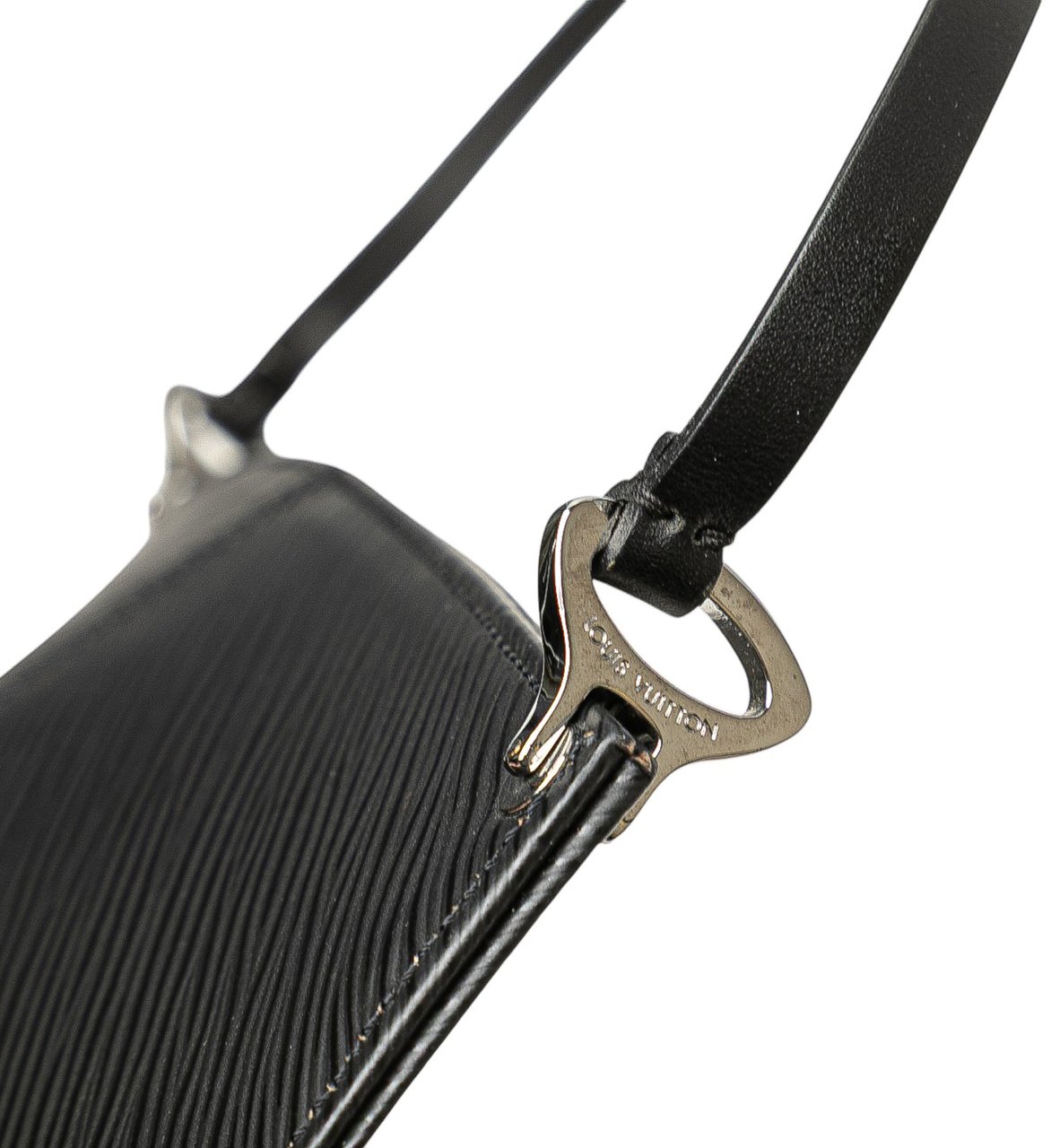 Louis Vuitton Epi Demi Lune Pochette Zwart