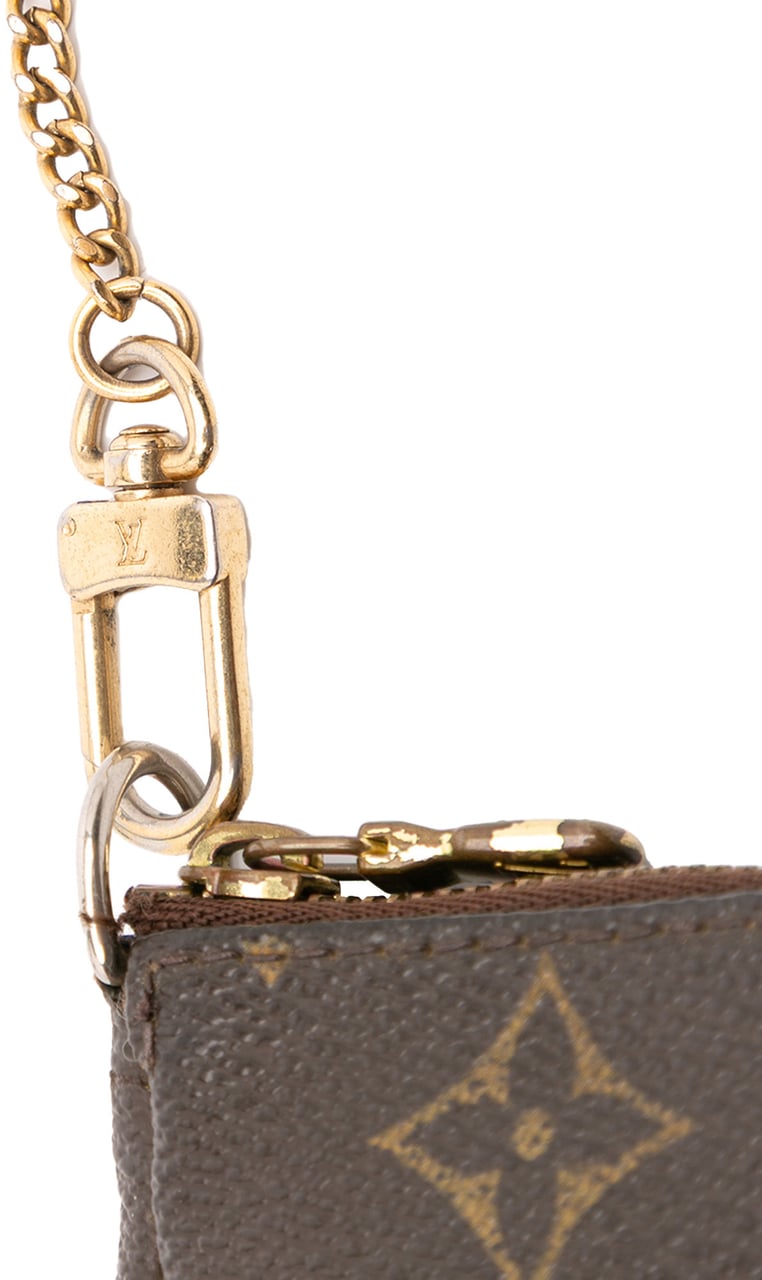 Louis Vuitton Monogram Mini Pochette Accessoires Bruin