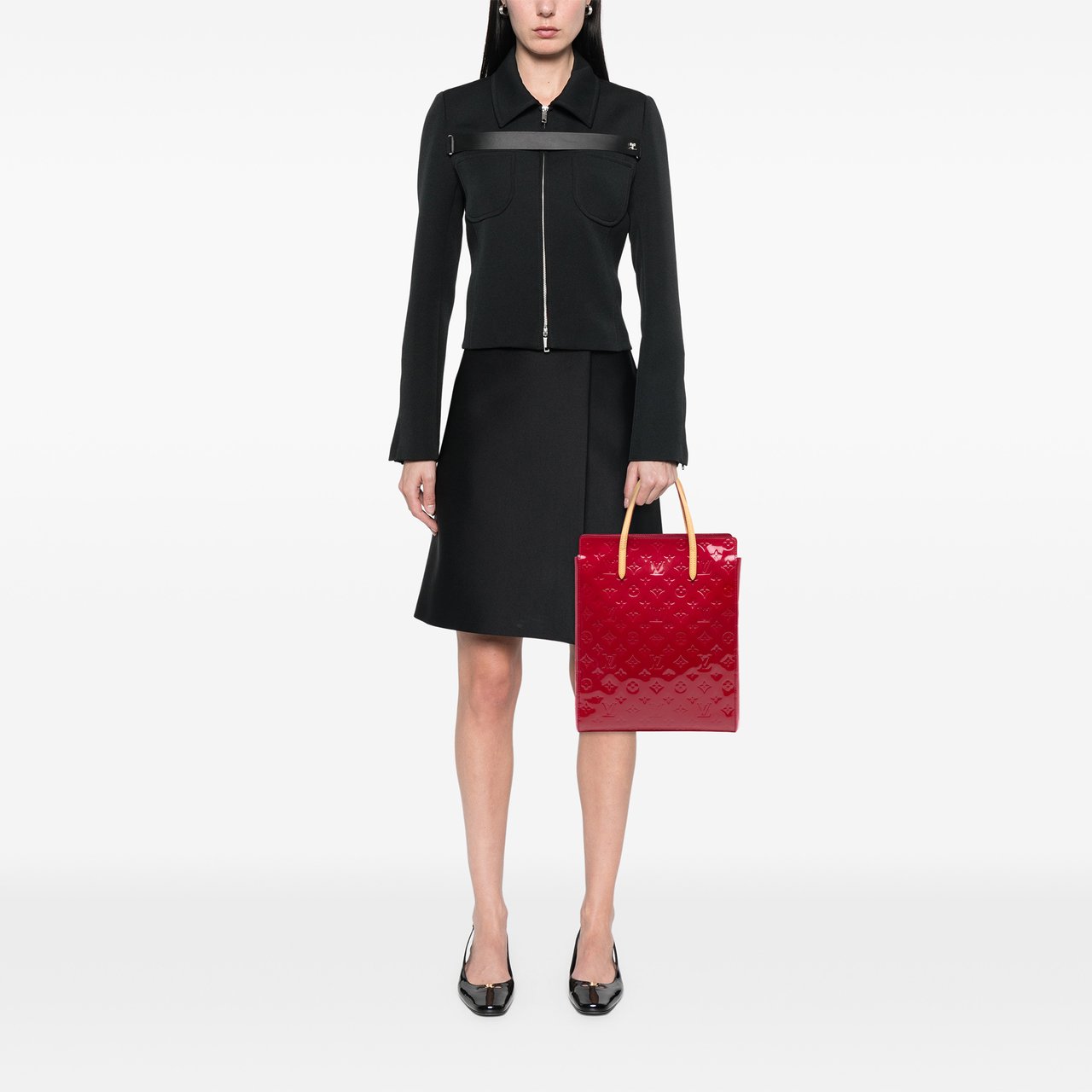 Louis Vuitton Monogram Vernis Catalina NS Rood