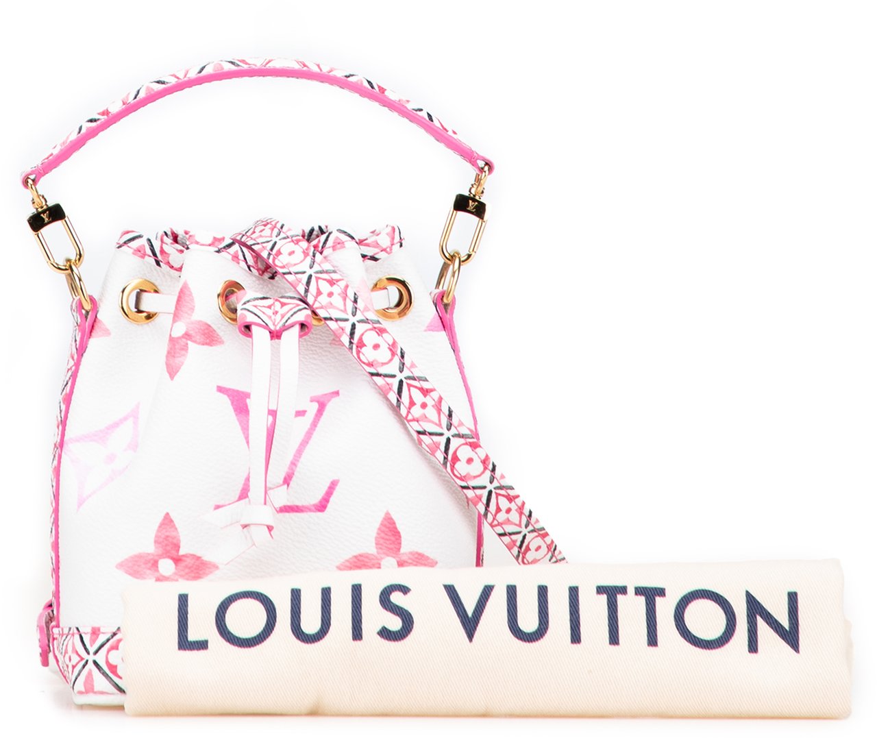 Louis Vuitton Monogram Watercolor Giant By the Pool Nano Noe Wit