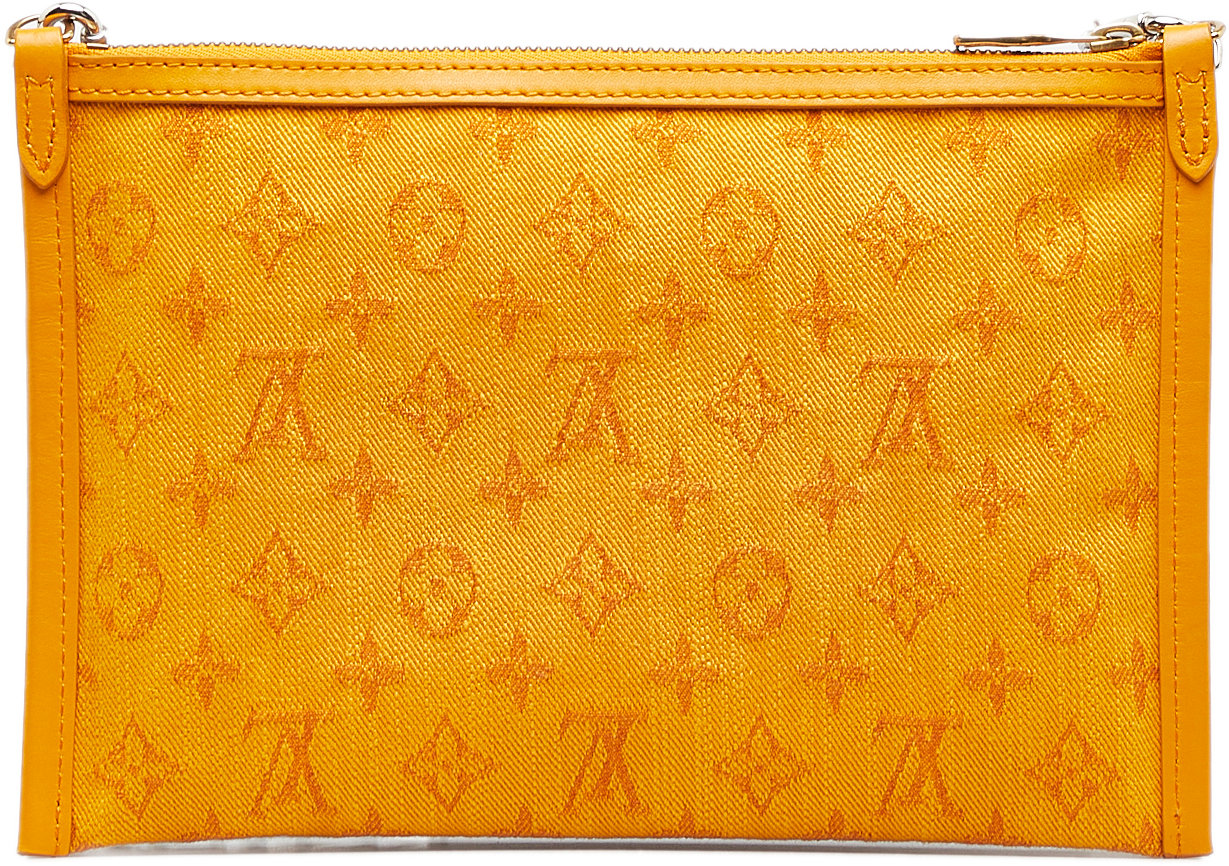 Louis Vuitton Monogram Antartica Double Flat Messenger Grijs