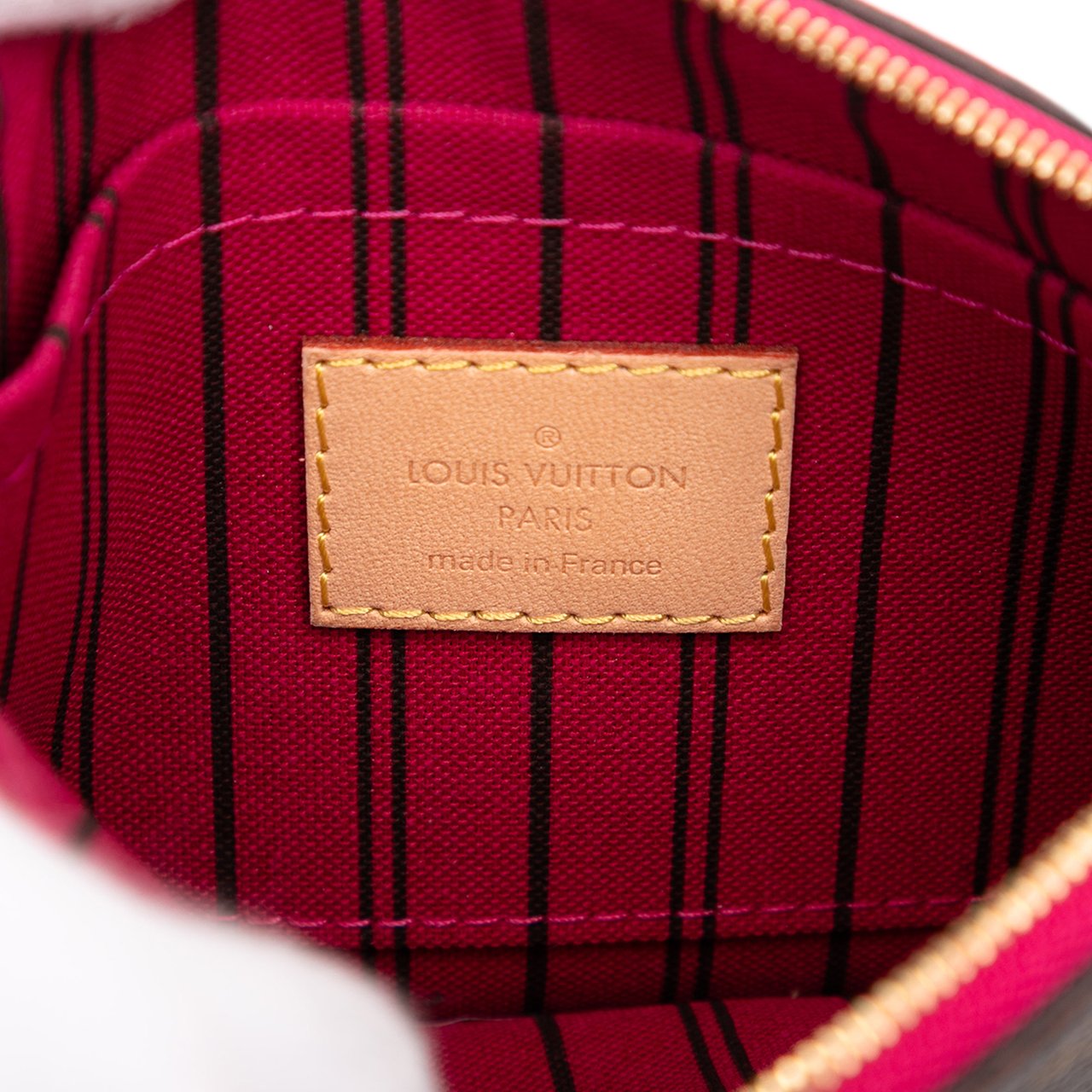 Louis Vuitton Monogram Neverfull Pochette PM Bruin