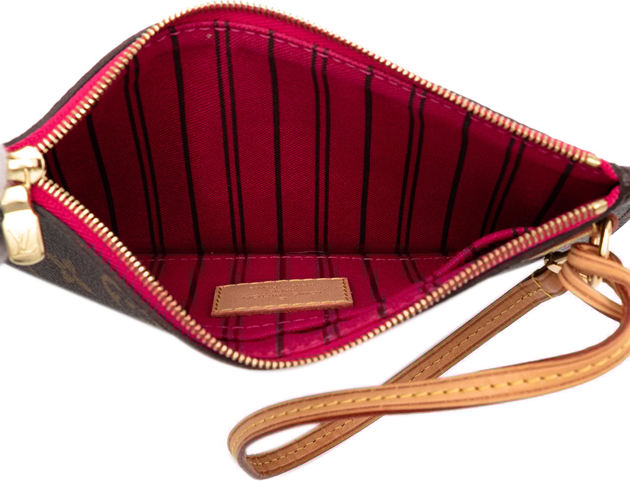 Louis Vuitton Monogram Neverfull Pochette PM Bruin