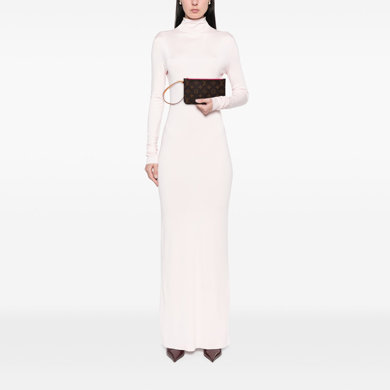 Louis Vuitton Monogram Neverfull Pochette PM Bruin