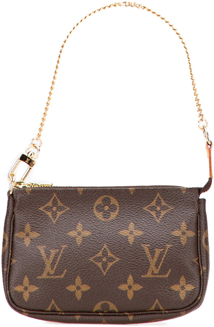 Louis Vuitton Monogram Mini Pochette Accessoires Bruin