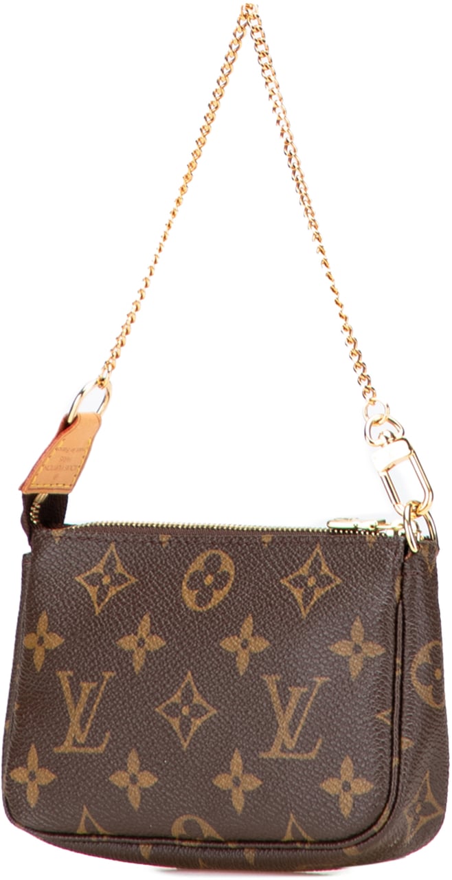 Louis Vuitton Monogram Mini Pochette Accessoires Bruin