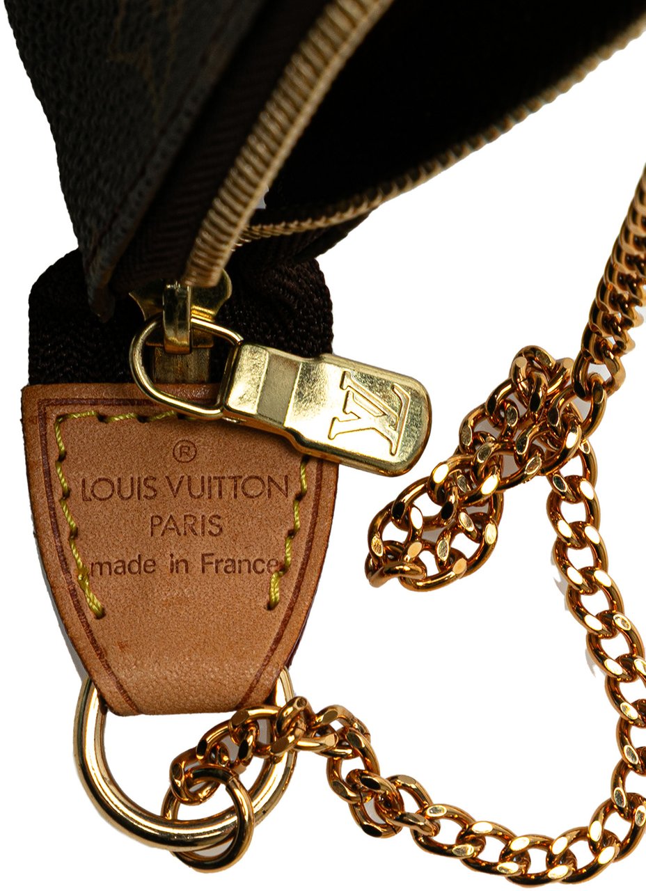 Louis Vuitton Monogram Mini Pochette Accessoires Bruin