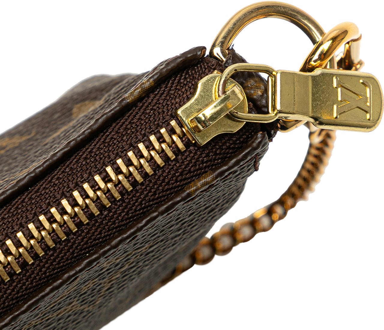 Louis Vuitton Monogram Mini Pochette Accessoires Bruin