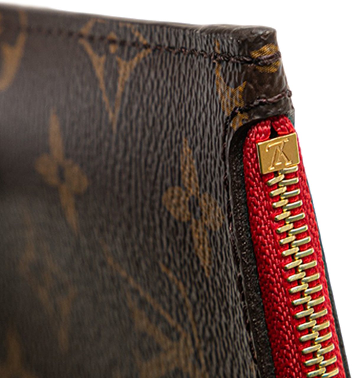 Louis Vuitton Monogram Neverfull Pouch Bruin