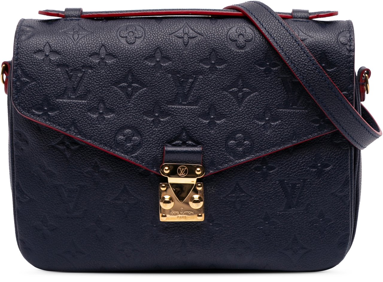 Louis Vuitton Monogram Empreinte Pochette Metis Blauw