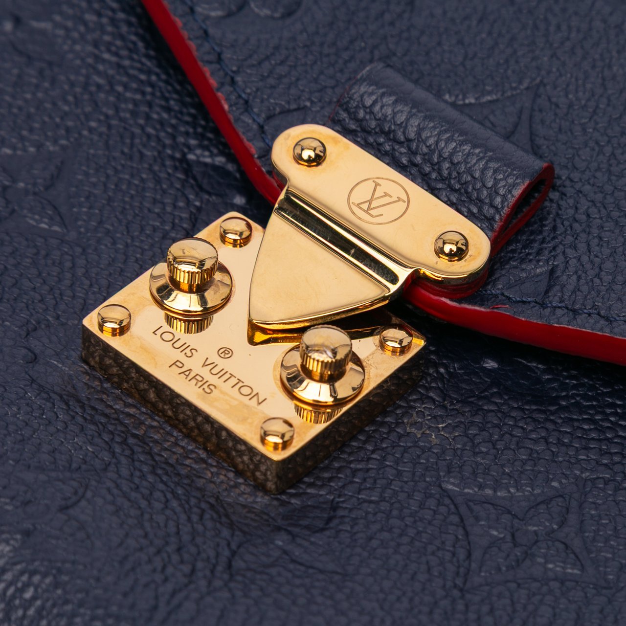 Louis Vuitton Monogram Empreinte Pochette Metis Blauw