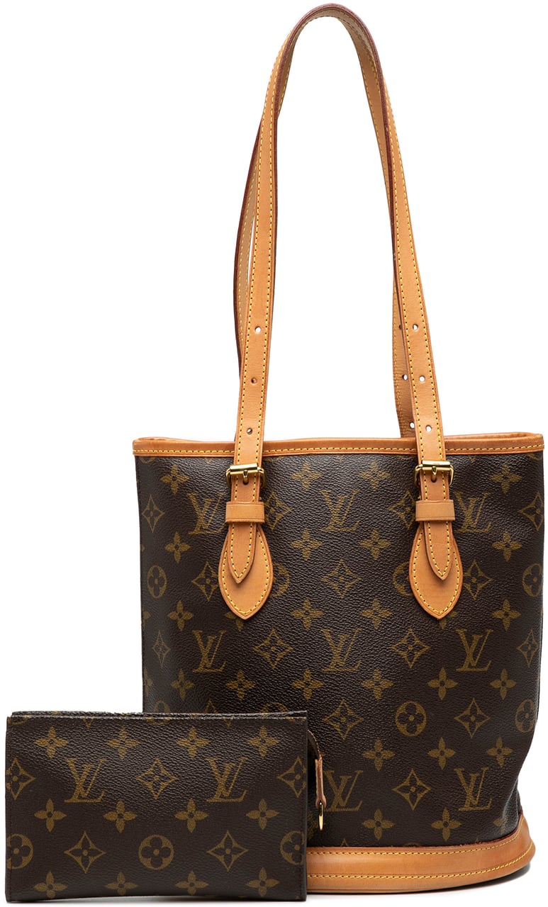 Louis Vuitton Monogram Petit Bucket Bruin