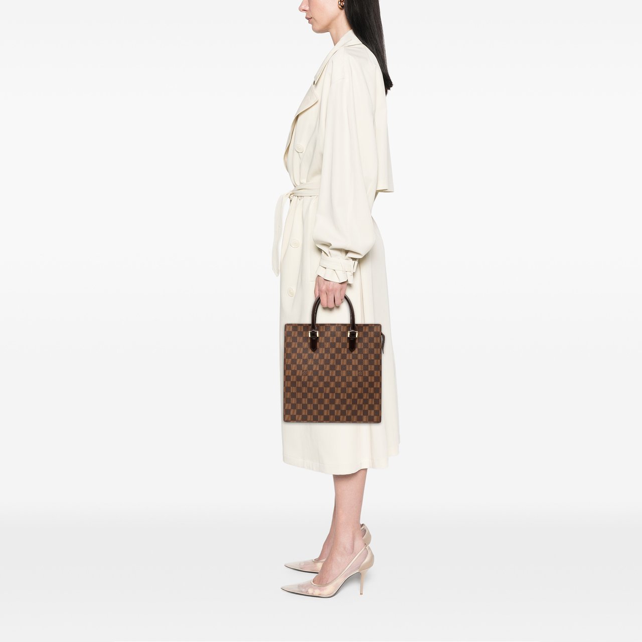 Louis Vuitton Damier Ebene Venice Sac Plat Bruin