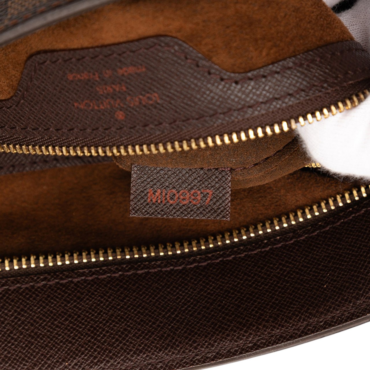 Louis Vuitton Damier Ebene Venice Sac Plat Bruin