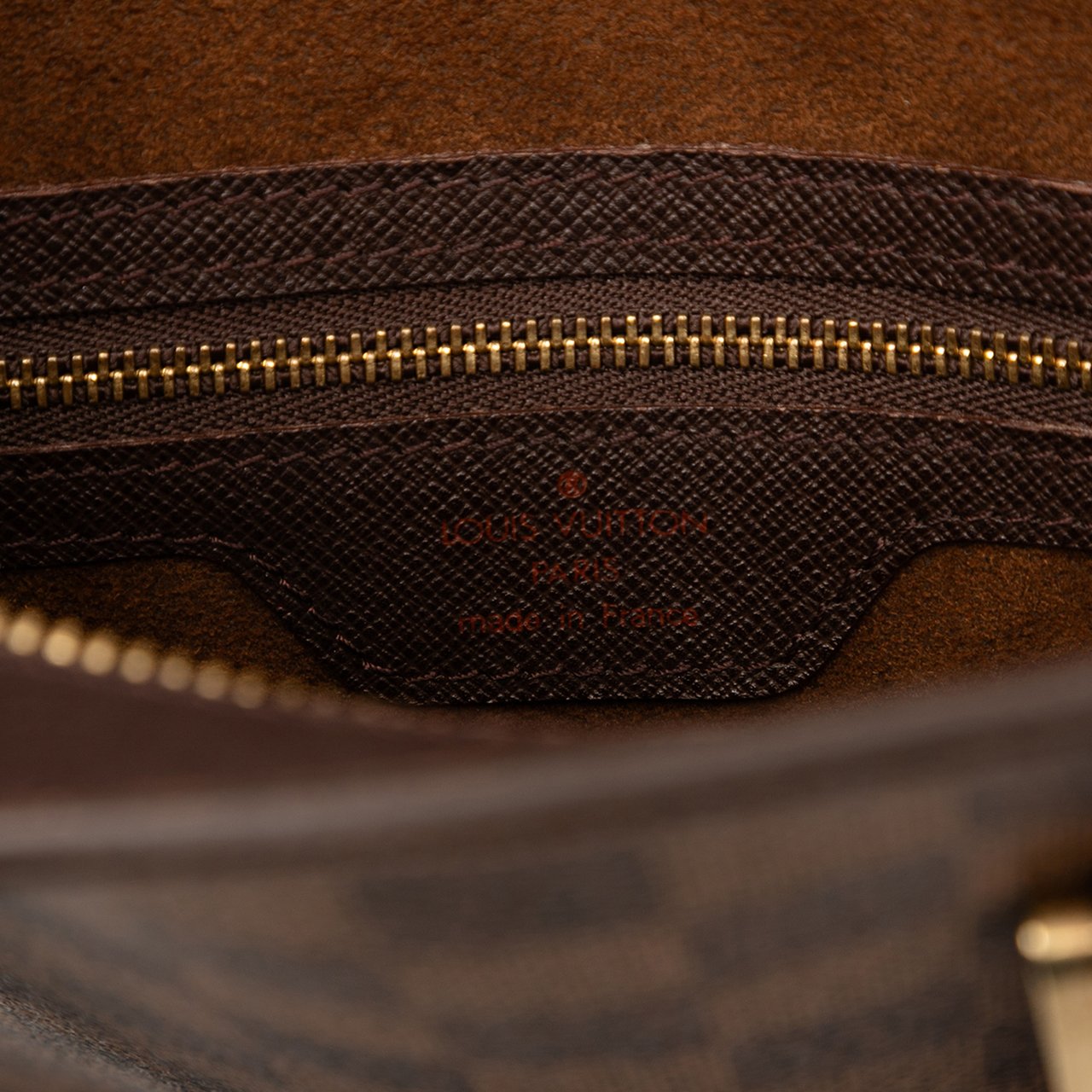 Louis Vuitton Damier Ebene Venice Sac Plat Bruin