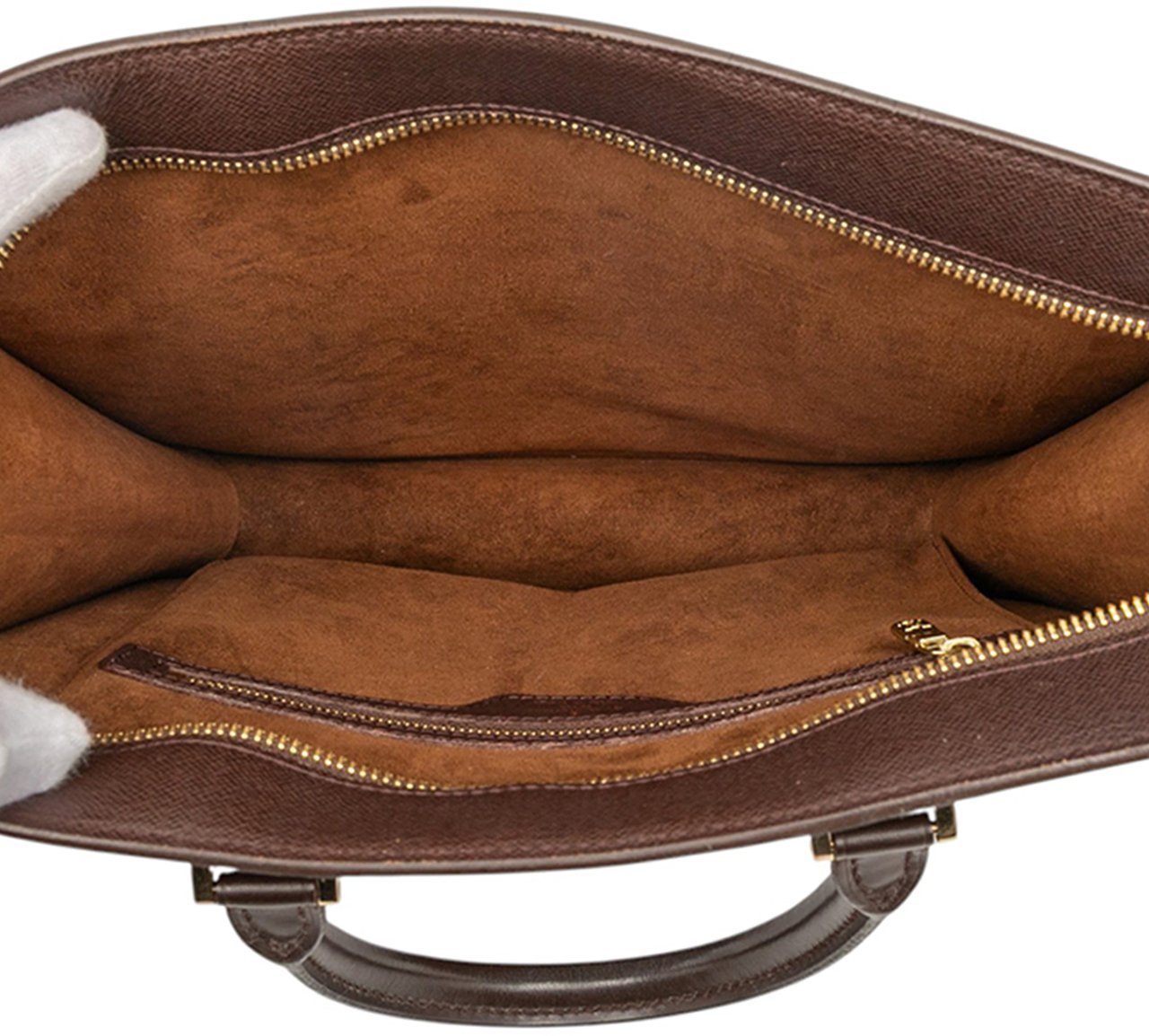 Louis Vuitton Damier Ebene Venice Sac Plat Bruin