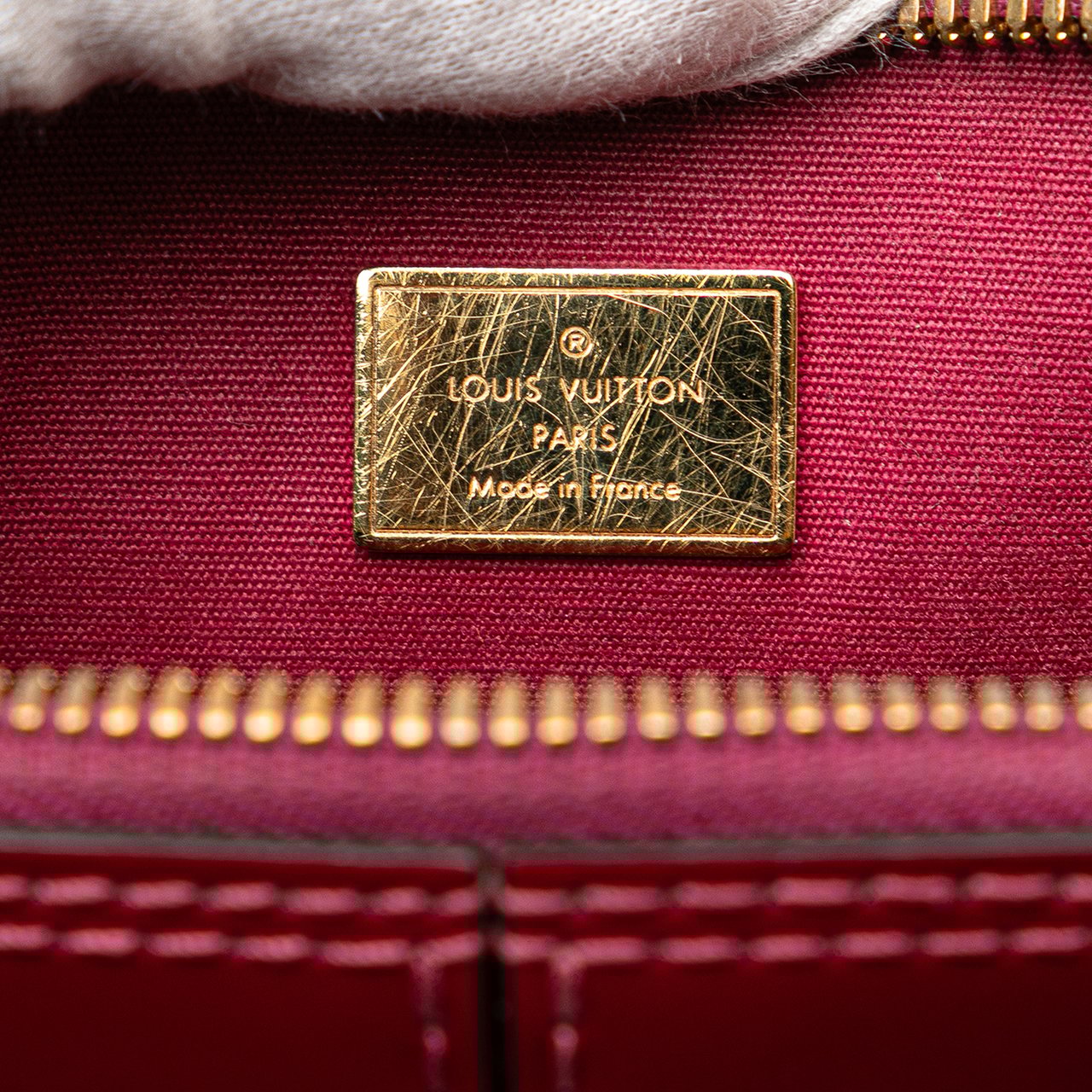 Louis Vuitton Vernis Miroir Alma BB Paars