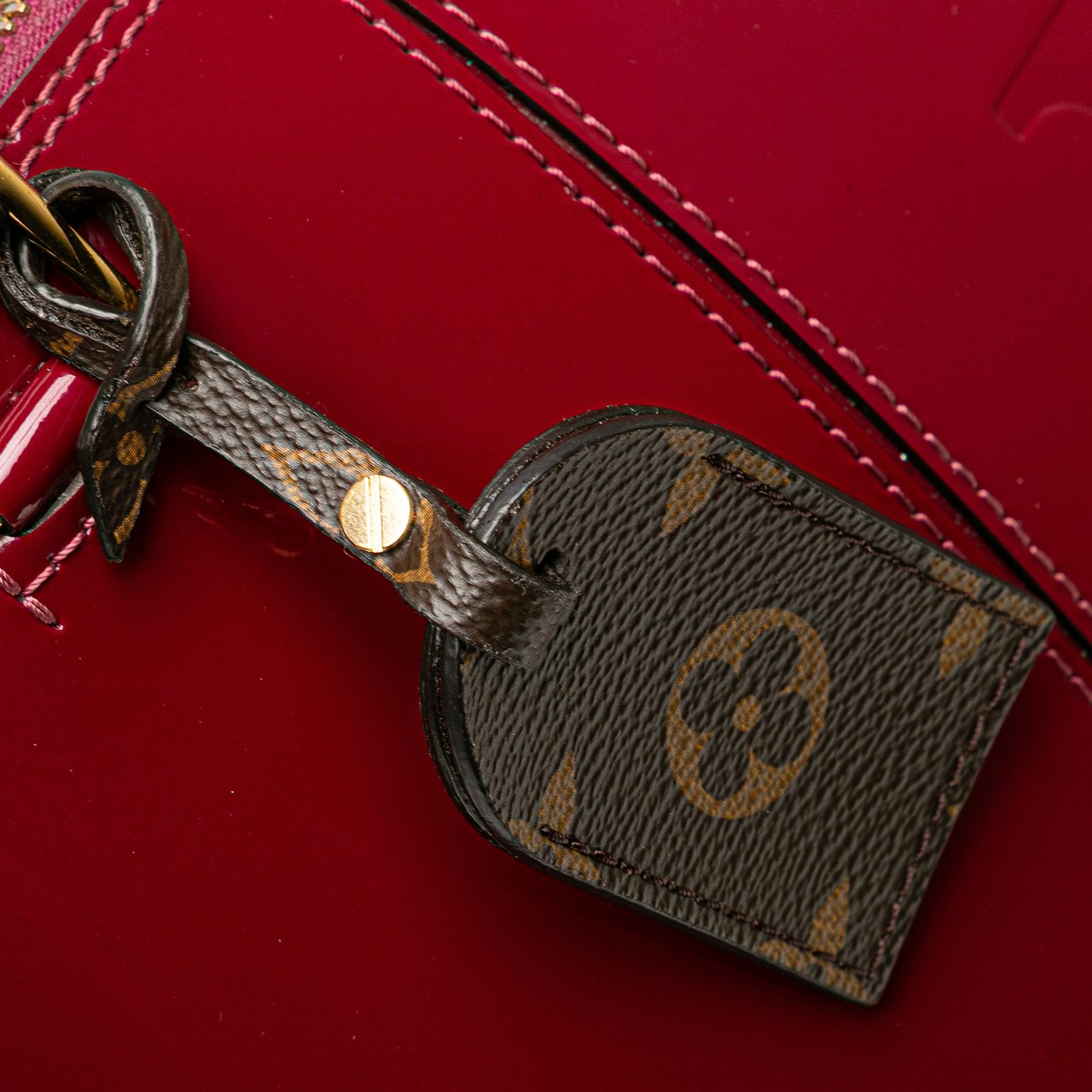 Louis Vuitton Vernis Miroir Alma BB Paars