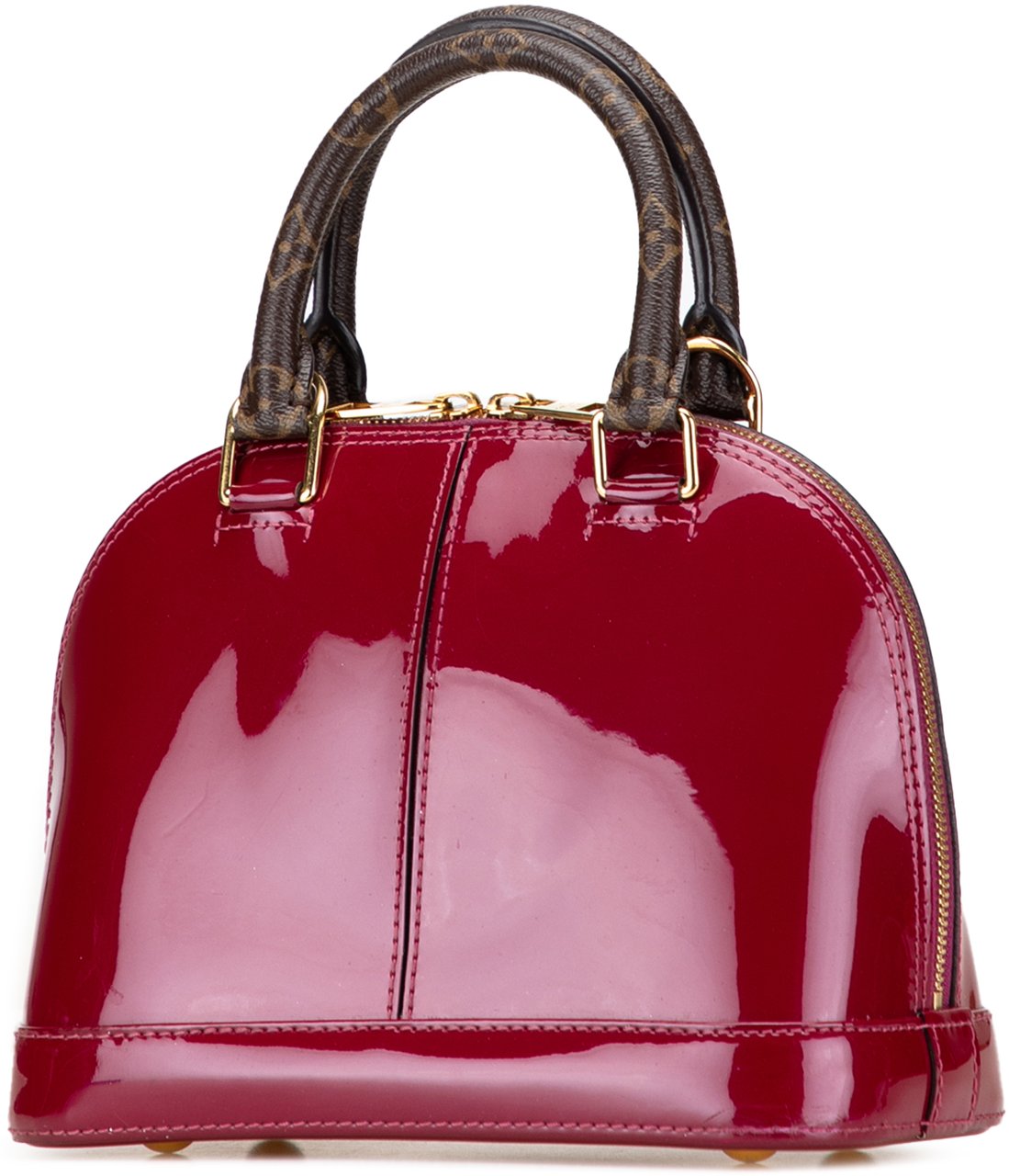 Louis Vuitton Vernis Miroir Alma BB Paars