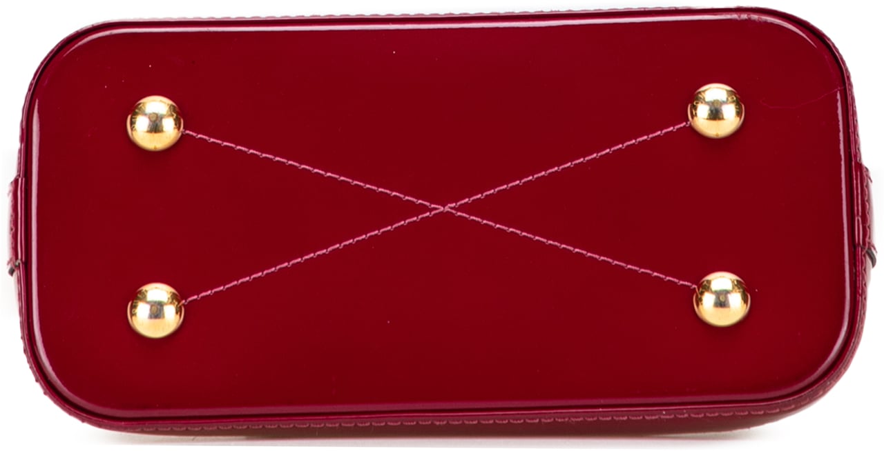 Louis Vuitton Vernis Miroir Alma BB Paars