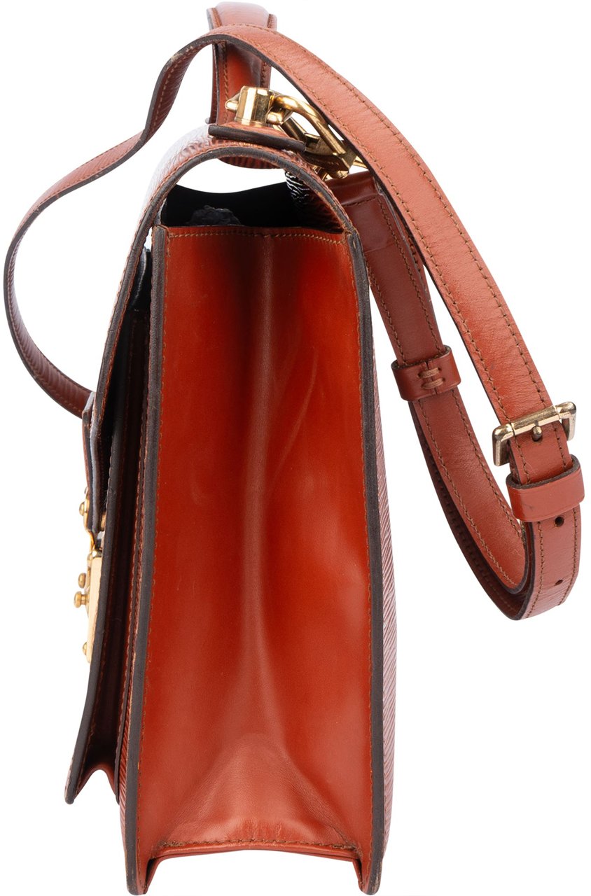 Louis Vuitton Louis Vuitton Cognac Epi Leather Monceau Handbag Divers