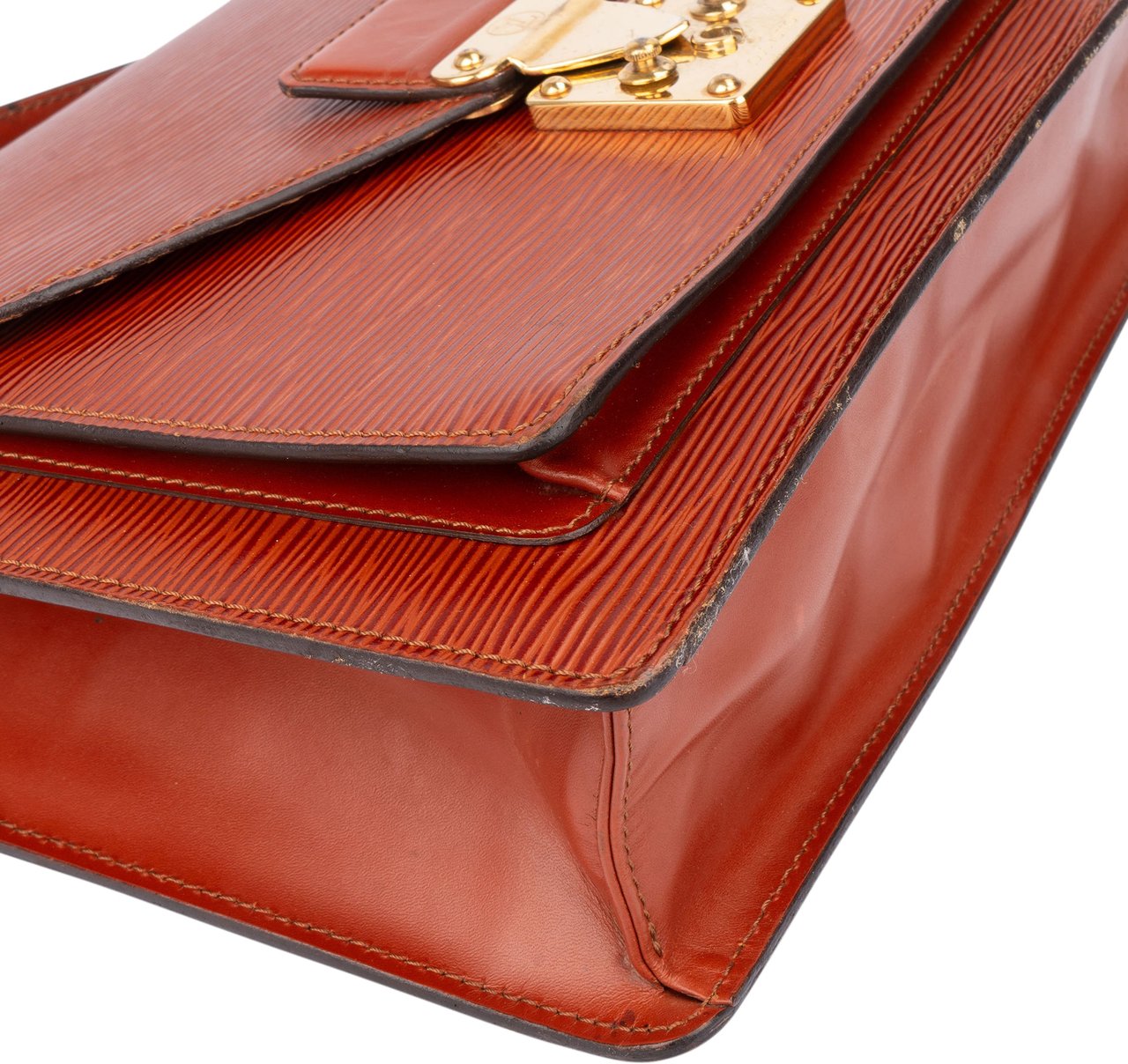 Louis Vuitton Louis Vuitton Cognac Epi Leather Monceau Handbag Divers