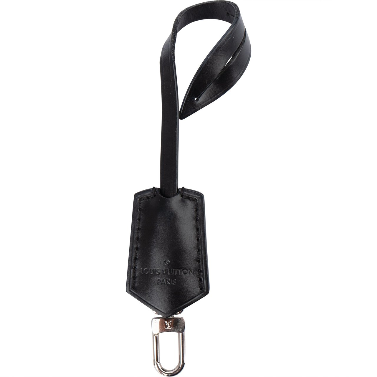 Louis Vuitton Louis Vuitton Noir Leather Carabiner Pendant Clochette Divers