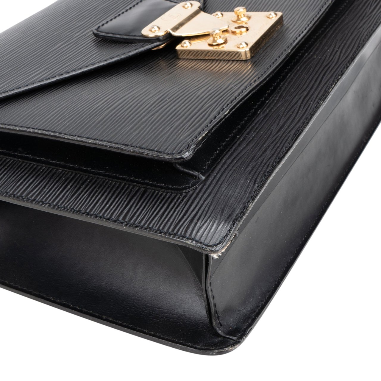 Louis Vuitton Louis Vuitton Noir Epi Leather Monceau Handbag Divers