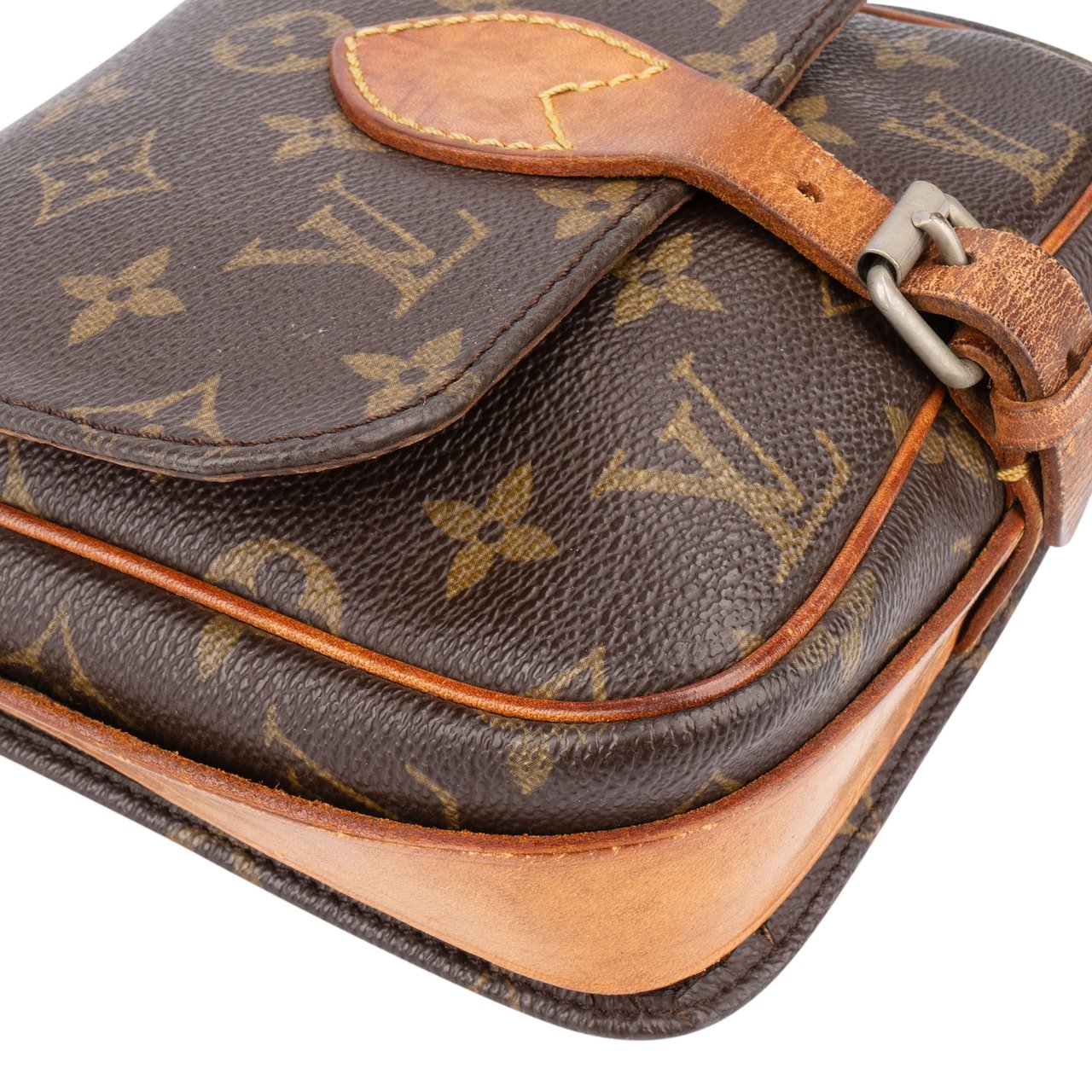 Louis Vuitton Louis Vuitton Canvas Monogram Cartouchiere PM Crossbody Bag Divers
