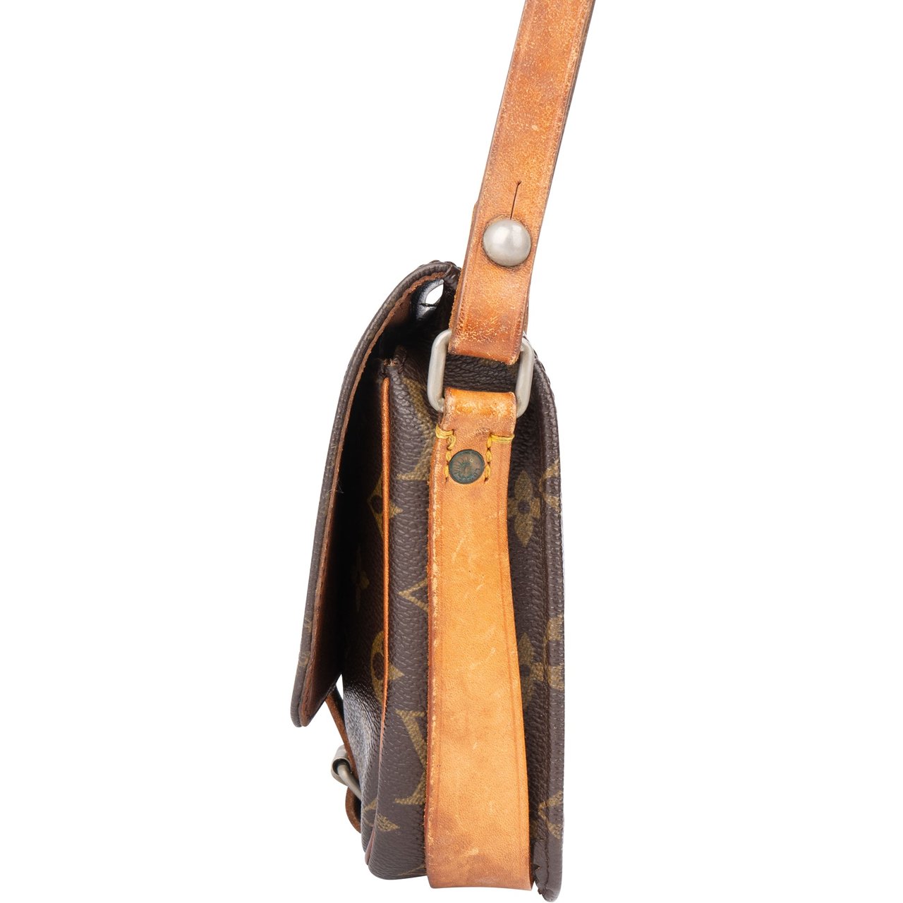 Louis Vuitton Louis Vuitton Canvas Monogram Cartouchiere PM Crossbody Bag Divers
