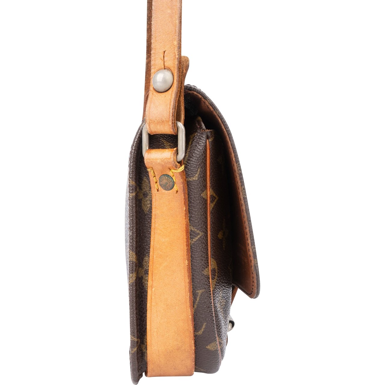 Louis Vuitton Louis Vuitton Canvas Monogram Cartouchiere PM Crossbody Bag Divers