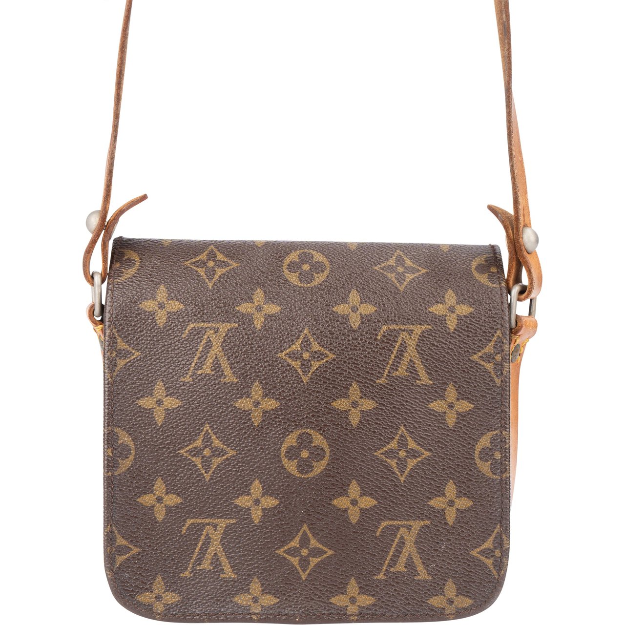 Louis Vuitton Louis Vuitton Canvas Monogram Cartouchiere PM Crossbody Bag Divers