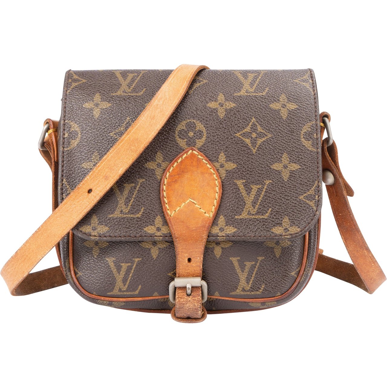 Louis Vuitton Louis Vuitton Canvas Monogram Cartouchiere PM Crossbody Bag Divers