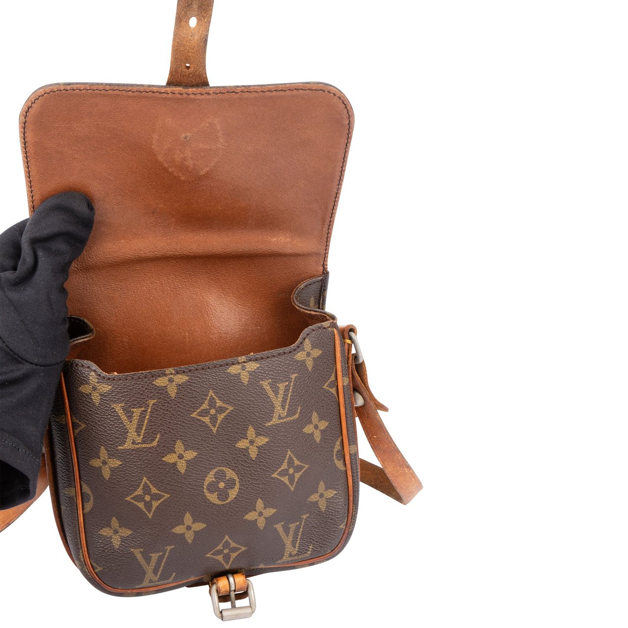 Louis Vuitton Louis Vuitton Canvas Monogram Cartouchiere PM Crossbody Bag Divers