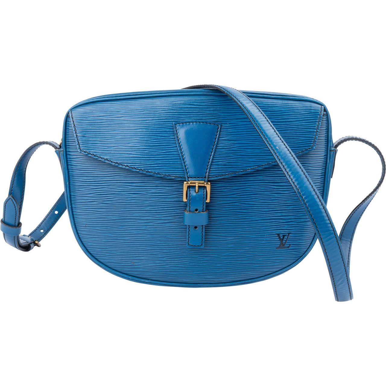Louis Vuitton Louis Vuitton Bleu Epi Leather Jeune Fille MM Crossbody Bag Divers