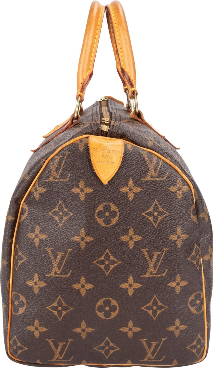 Louis Vuitton Louis Vuitton Monogram Canvas Speedy 30 Handbag Bruin