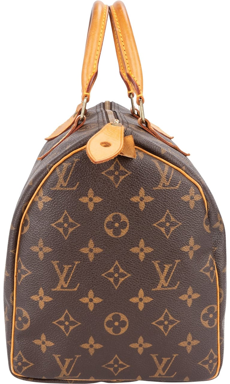 Louis Vuitton Louis Vuitton Monogram Canvas Speedy 30 Handbag Bruin