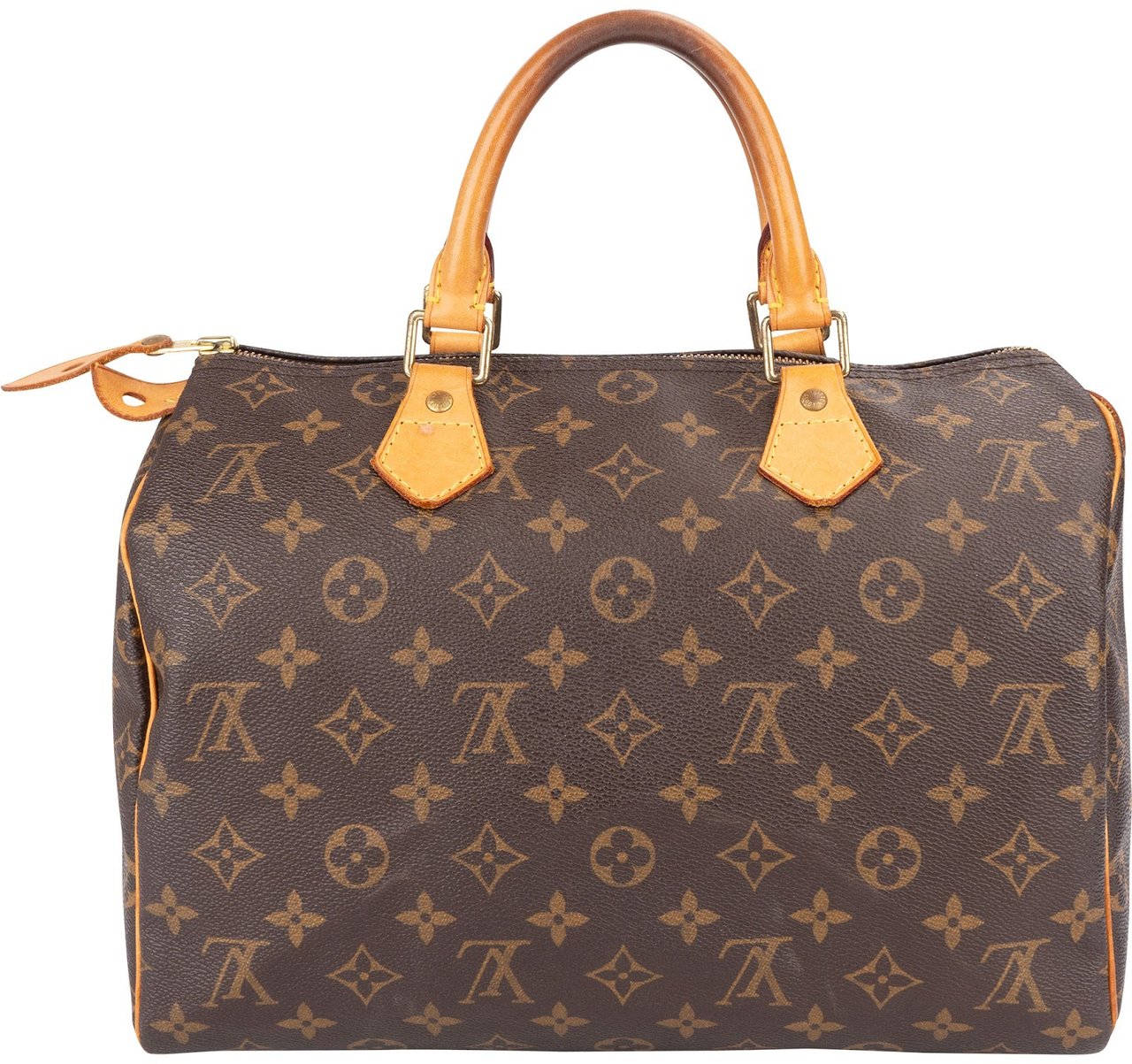 Louis Vuitton Louis Vuitton Monogram Canvas Speedy 30 Handbag Bruin