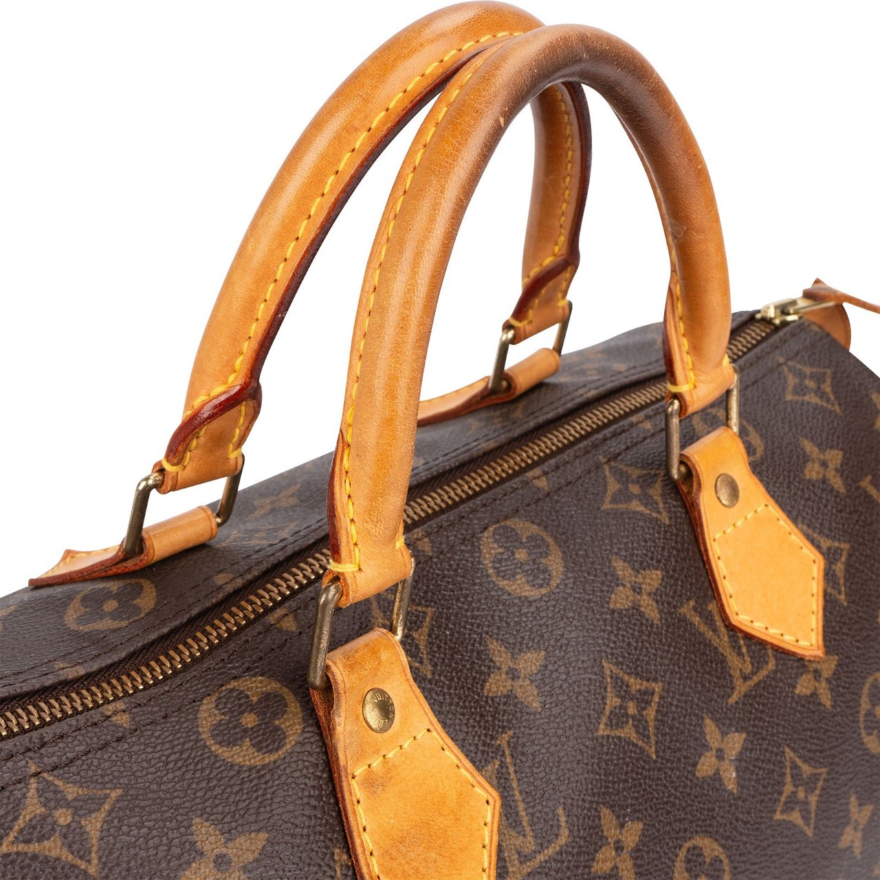 Louis Vuitton Louis Vuitton Monogram Canvas Speedy 30 Handbag Bruin