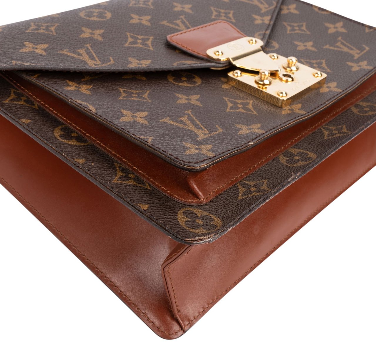 Louis Vuitton Louis Vuitton Monogram Canvas Monceau Handbag Bruin