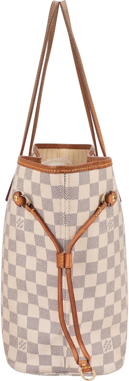 Louis Vuitton Louis Vuitton Monogram Damier Azur Neverfull MM Shoulder Bag Divers